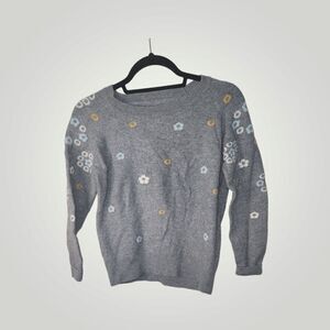 Lang Man Dushi floral wool sweater size 120